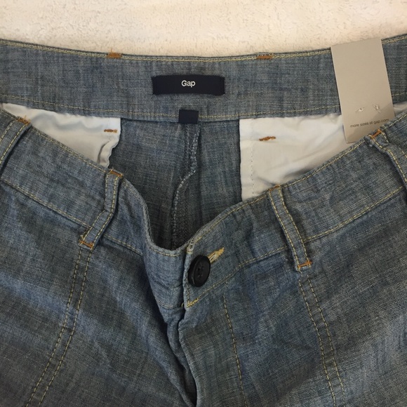 NWT Gap Woven Chambray Shorts - Picture 4 of 4